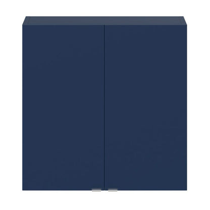 Vægskab 60 x 60 x 15 cm Marineblå Mat med Støddæmper