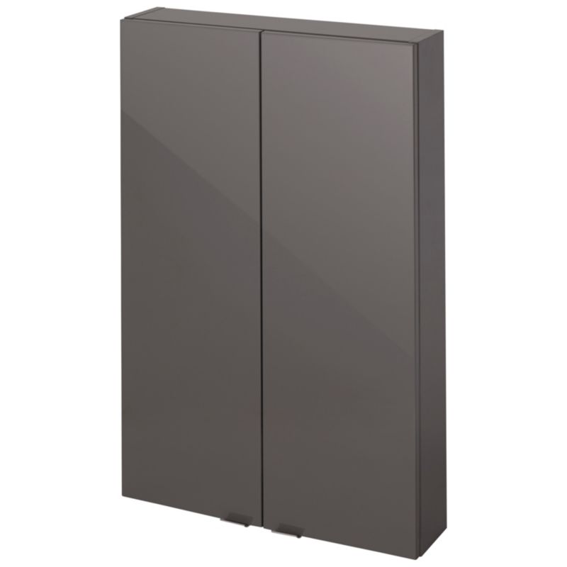 Vægskab 60 x 90 x 15 cm Antracit 2 Døre