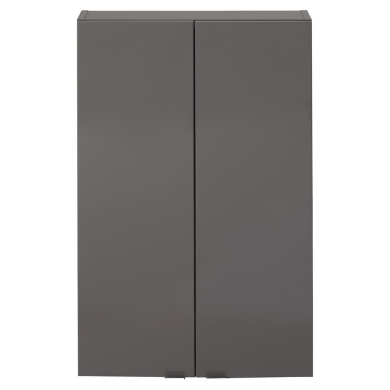 Vægskab 60 x 90 x 15 cm Antracit 2 Døre