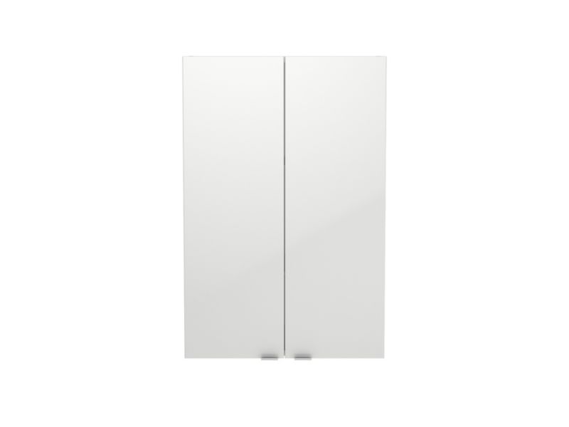 Hængeskab 60 x 90 x 15 cm Hvid Højglans
