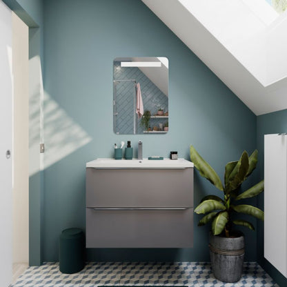 GoodHome Imandra væghængt skab 60 x 90 x 15 cm hvid