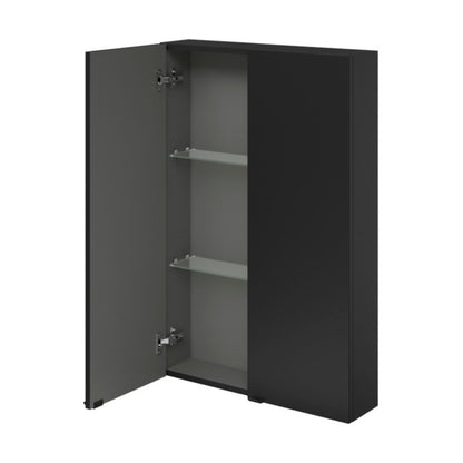 GoodHome Imandra væghængt skab 60 x 90 x 15 cm mat sort
