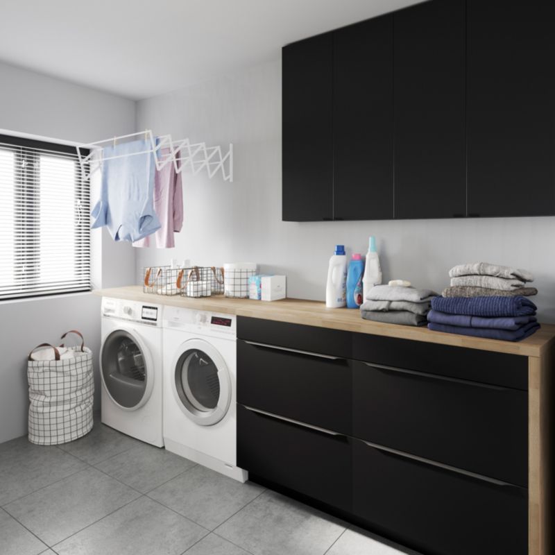 Væghængt Skab Imandra 60x90x15 cm Mat Sort | 5059340393100