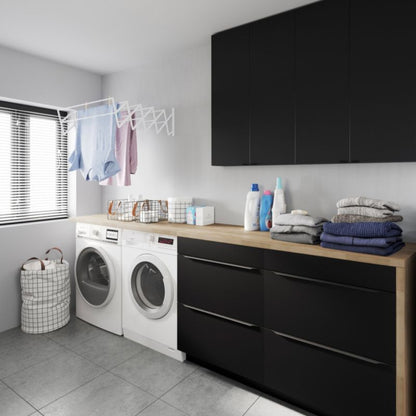 Væghængt Skab Imandra 60x90x15 cm Mat Sort | 5059340393100