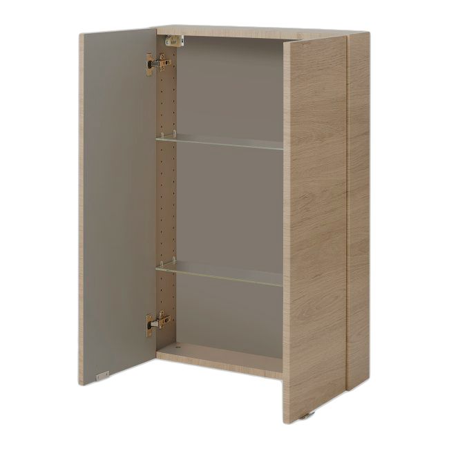 Vægskab 60 x 90 x 15 cm Eg med Stillelukning