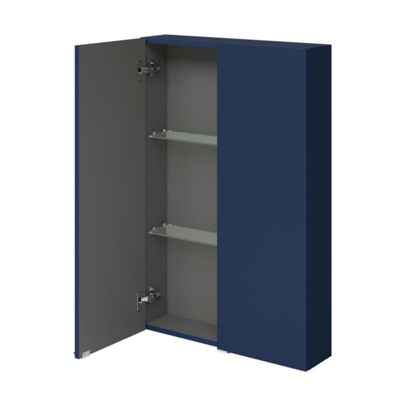 GoodHome Imandra væghængt skab 60 x 90 x 15 cm mat navyblå