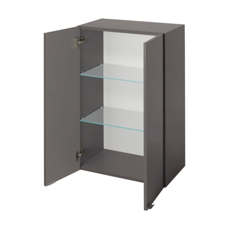 GoodHome Imandra væghængt skab 60 x 90 x 36 cm antracit