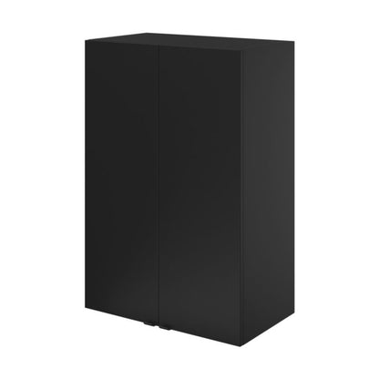 Vægskab 60 x 90 x 36 cm Sort Mat med Blød Lukning