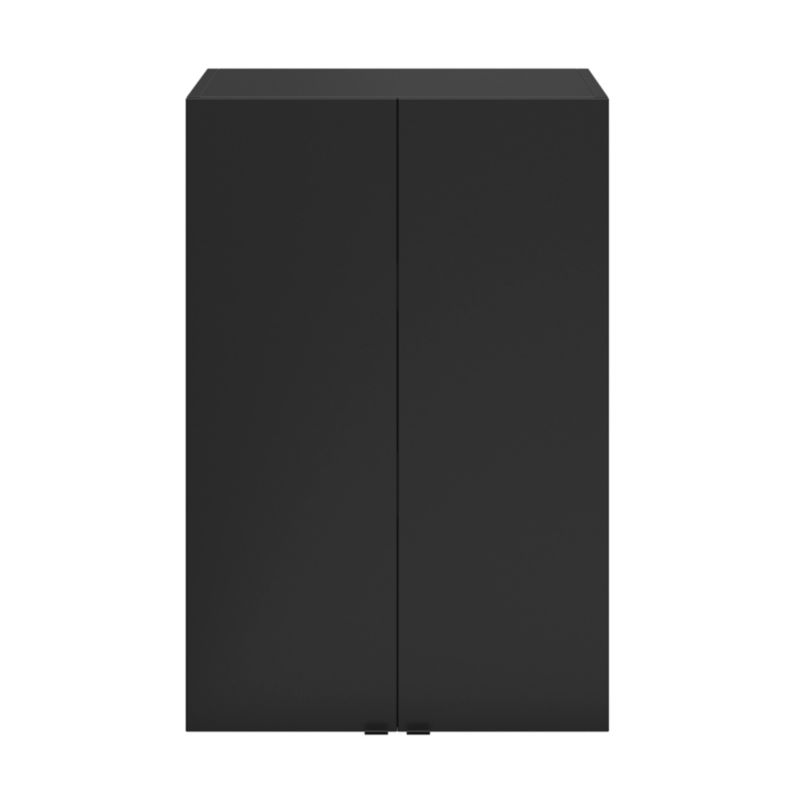 Vægskab 60 x 90 x 36 cm Sort Mat med Blød Lukning