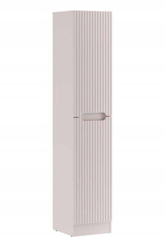 Højskab 180 cm med Vasketøjskurv Kasmir Mat 35x39 cm