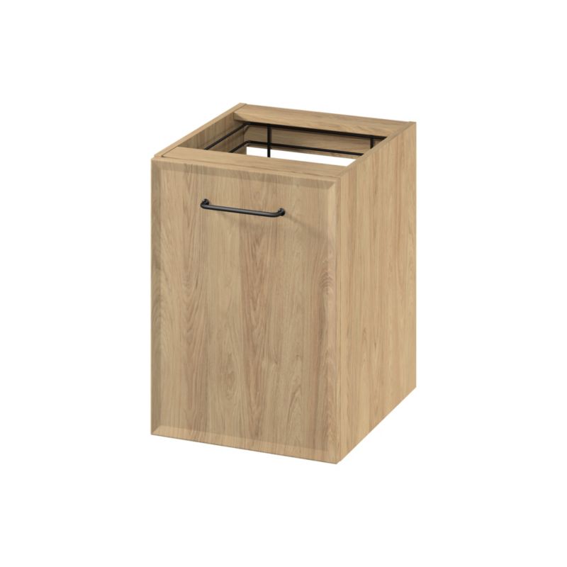Væghængt Vaskeskab med Vasketøjskurv 40 cm Eg