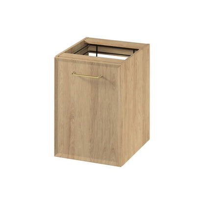 Væghængt Vaskeskab med Vasketøjskurv 40 cm Eg