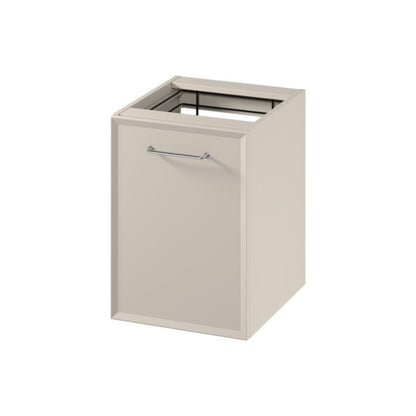 Væghængt skab med vaskekurv 40 cm Mat Cashmere