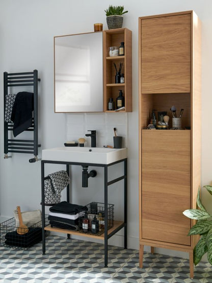 GoodHome Avela spejlskab 50 cm i træ