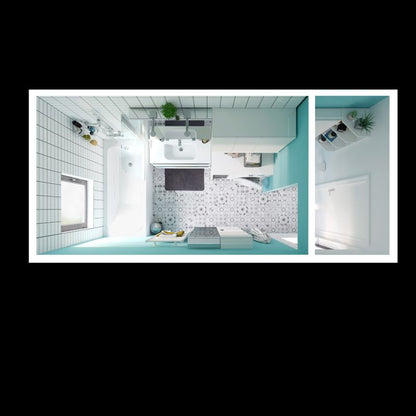 GoodHome Imandra spejlskab 100 x 90 x 15 cm