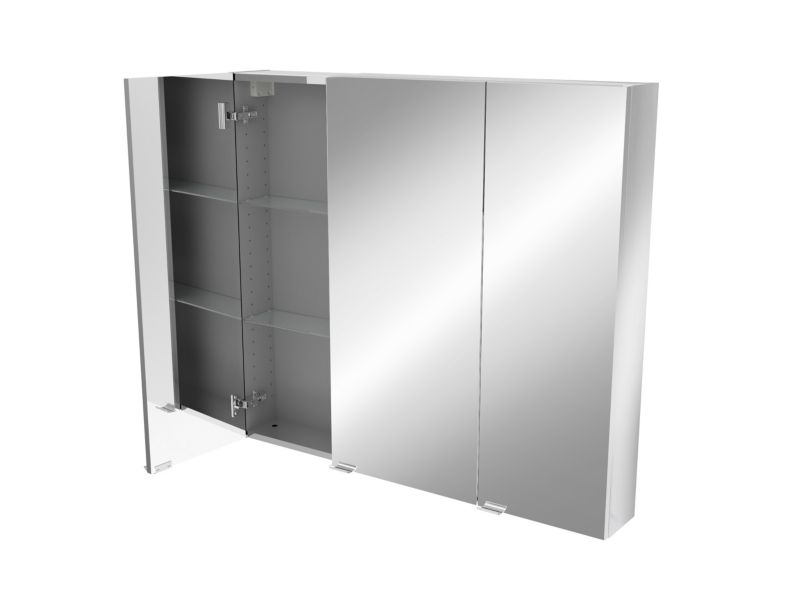 Spejlskab Imandra 100 x 90 x 15 cm Sølv