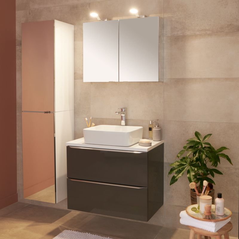 GoodHome Imandra spejlskab 40 x 90 x 15 cm
