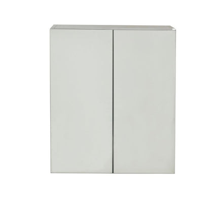 Badeværelsesskab med Spejl Imandra 60 x 60 x 15 cm Sølv