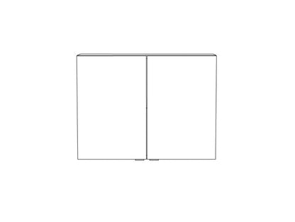 GoodHome Imandra spejlskab 80 x 60 x 15 cm