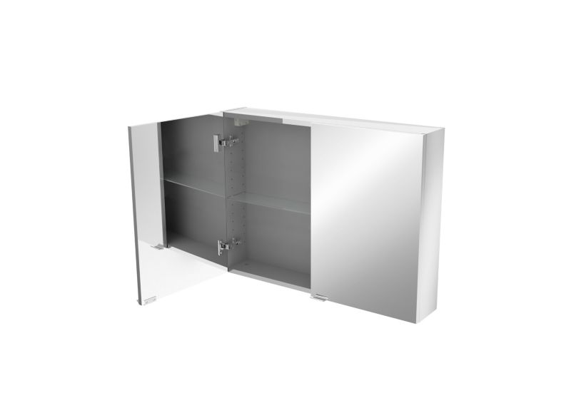 Spejlskab Imandra 80 x 60 x 15 cm Sølv