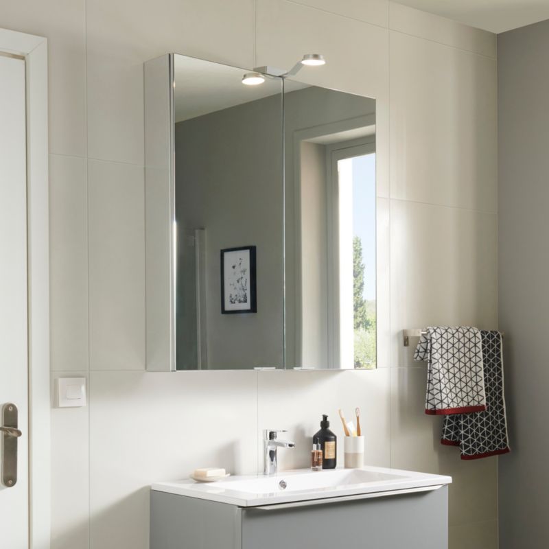 GoodHome Imandra spejlskab 80 x 90 x 15 cm