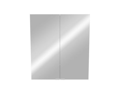 Spejlskab 80 x 90 x 15 cm Sølv Hængende