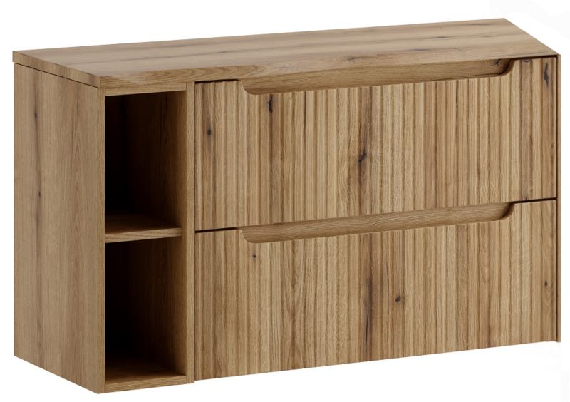 Badeværelsessæt 80 cm Egetræ Coast Evoke med Vaskebord Nova 1 stk.