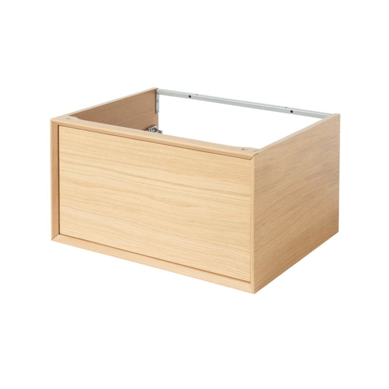 GoodHome Avela 60 cm skab med skuffe til bordmonteret vask i træ