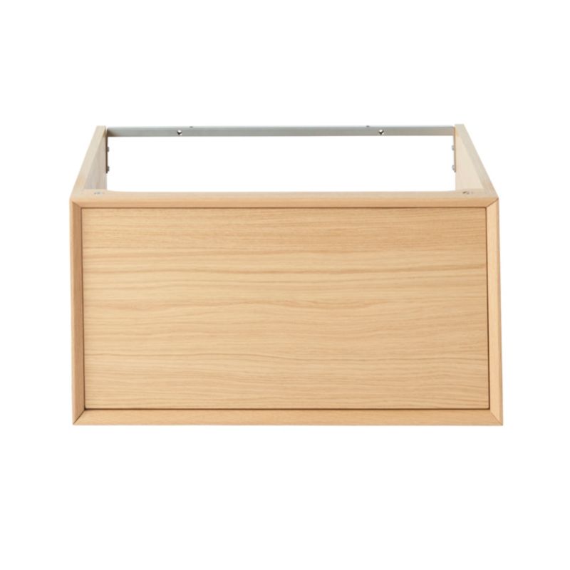 GoodHome Avela 60 cm skab med skuffe til bordmonteret vask i træ