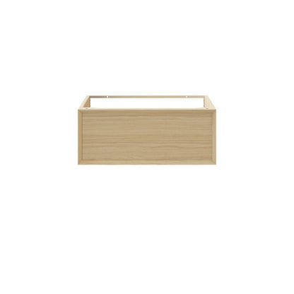 GoodHome Avela 80 cm skuffeskab til bordmonteret vask i træ