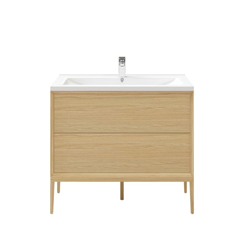 GoodHome Avela 100 cm underskab med skuffer i træ