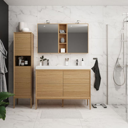 GoodHome Avela 120 cm underskab med skuffer i træ