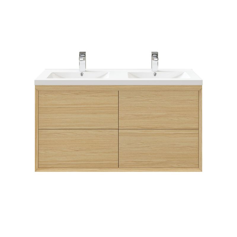 GoodHome Avela 120 cm underskab med skuffer i træ
