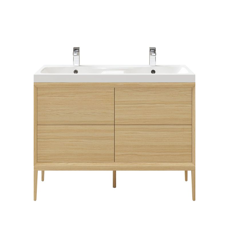 GoodHome Avela 120 cm underskab med skuffer i træ