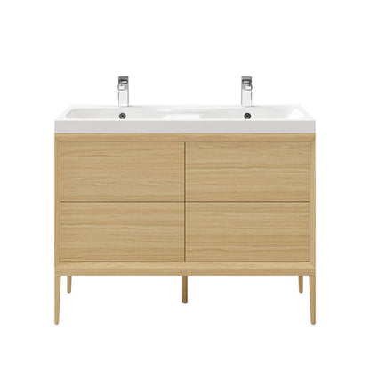 GoodHome Avela 120 cm underskab med skuffer i træ