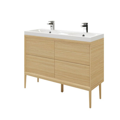 GoodHome Avela 120 cm underskab med skuffer i træ