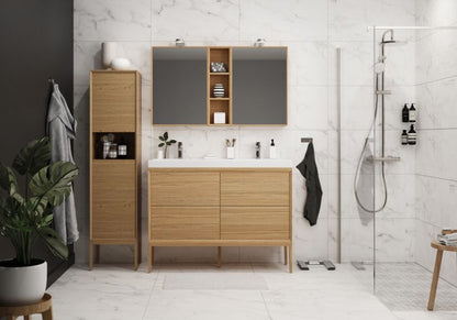 GoodHome Avela 120 cm underskab med skuffer i træ