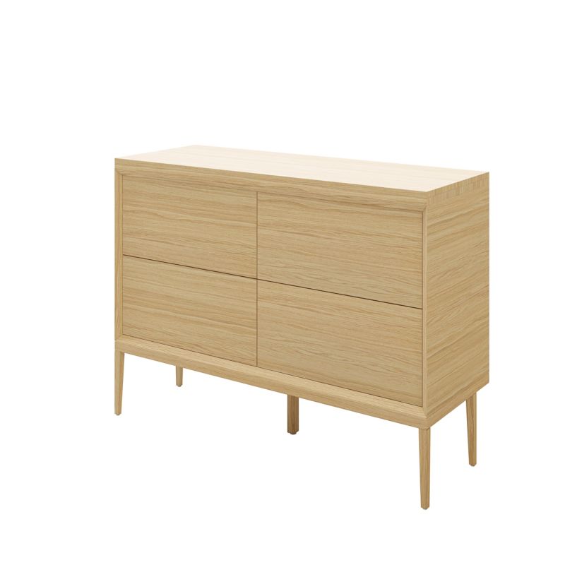 GoodHome Avela 120 cm underskab med skuffer i træ