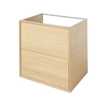 GoodHome Avela 60 cm vaskeskab med skuffer i træ