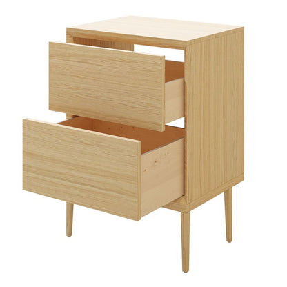 GoodHome Avela 60 cm vaskeskab med skuffer i træ