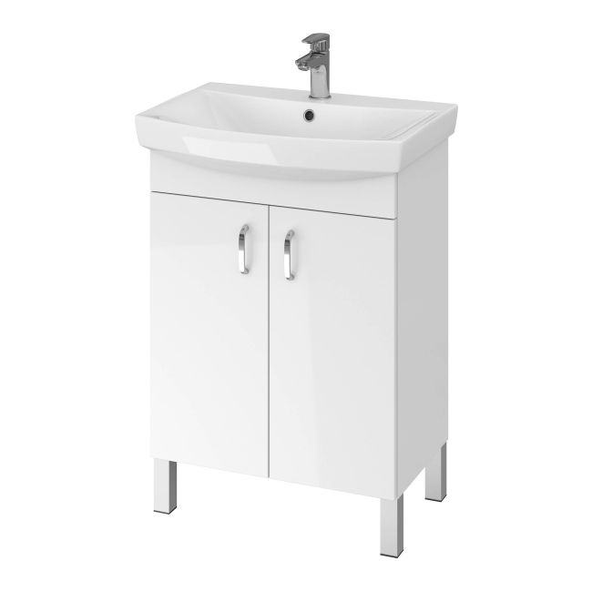 Skab med vask Cersanit Claso 60 cm hvid