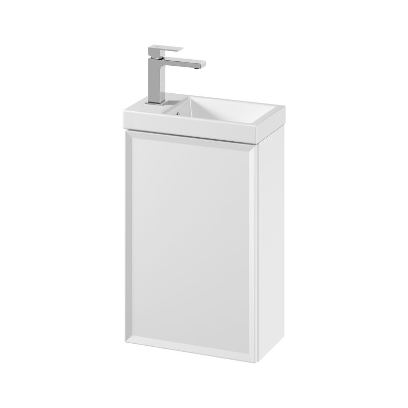 Skab med vask Cersanit Mille 40 cm mat hvid