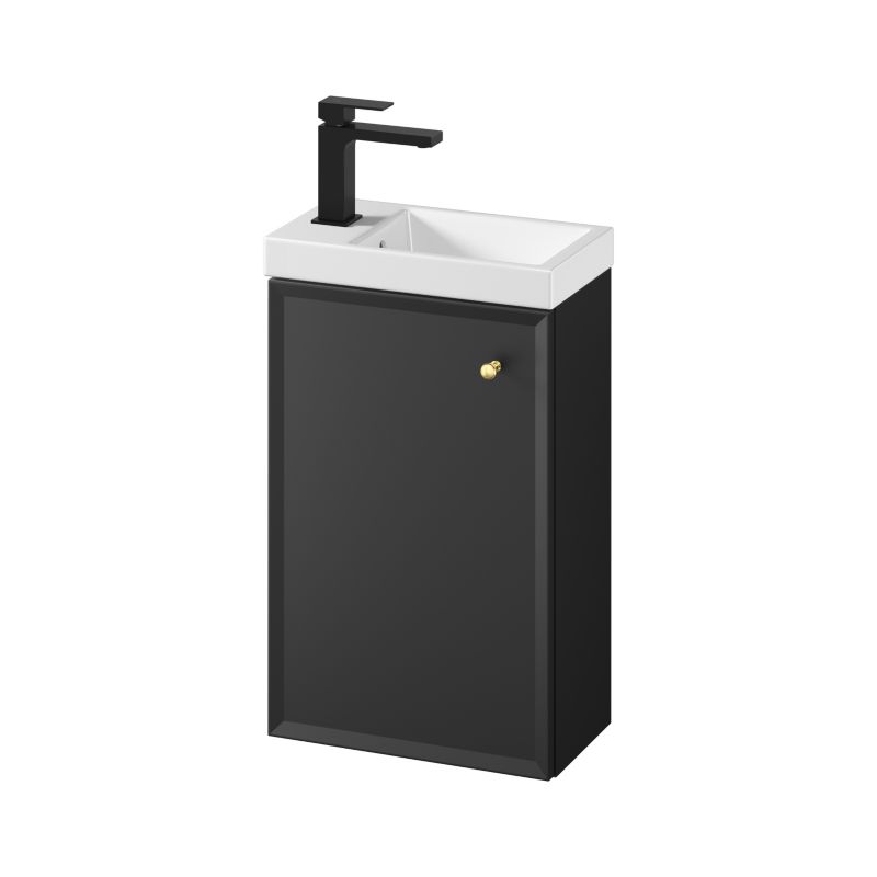 Møbel med vask Cersanit Mille 40 cm mat sort