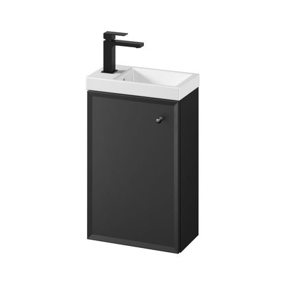 Møbel med vask Cersanit Mille 40 cm mat sort