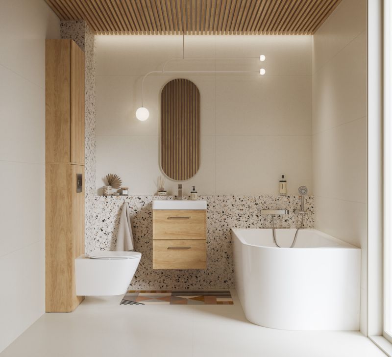 Hængeskab med vask Mille 40 cm Eg