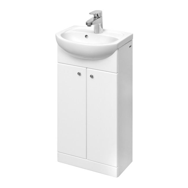 Skab med Vask 40 cm Hvid Højglans | 5906976216108