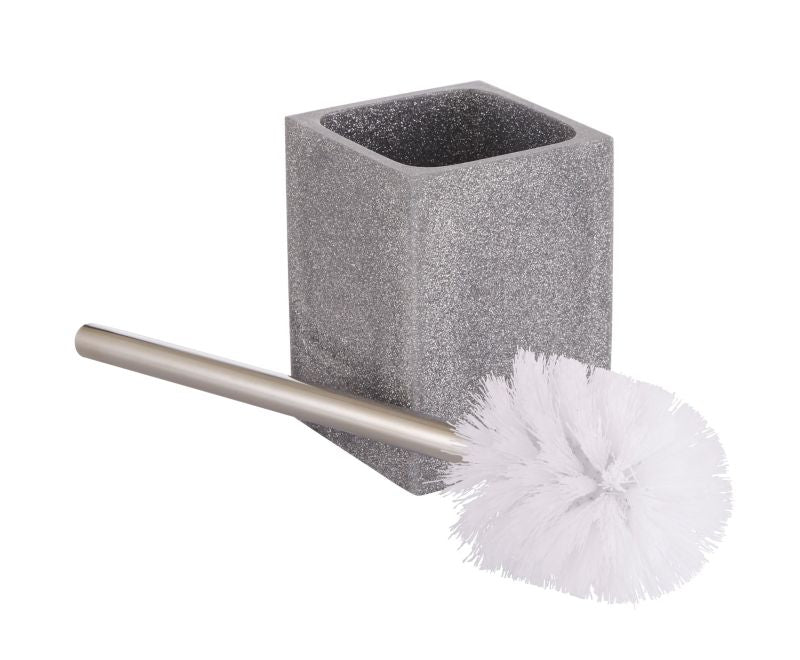 Toiletbørste Capraia Grå Glitter Stål Fri Stående