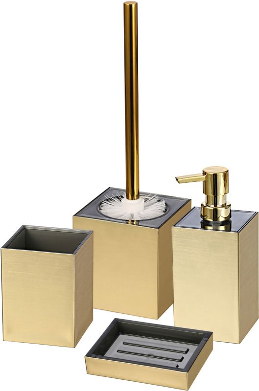 Toiletbørste Eldorado Guld Børstet Finish 5901583507366