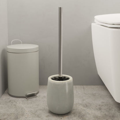 Toiletbørste Boann Grå Keramik 44 cm | 5059340719252