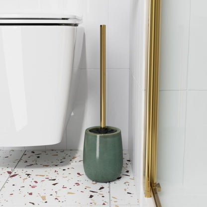Toiletbørste Boann Grøn Keramik 44 cm | 5059340718958